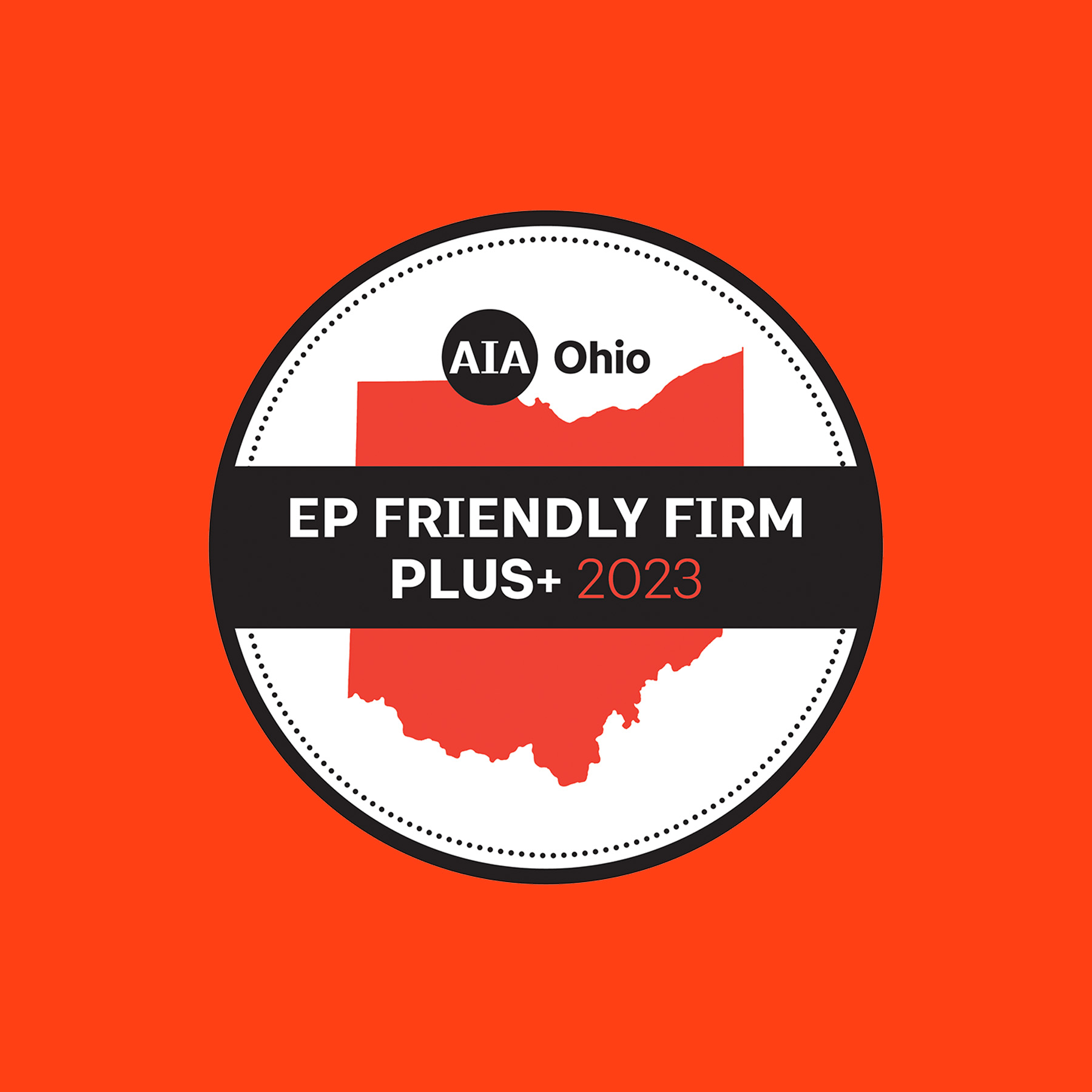 AIA Ohio 2023 Early Professional Friendly Firm Plus Badge